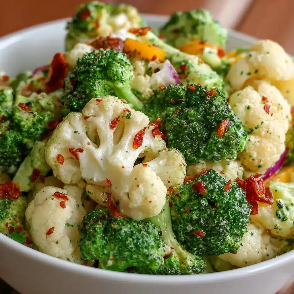 Broccoli and Cauliflower Salad