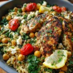 Protein-Packed Mediterranean Chicken Lemon Rice with Chickpeas