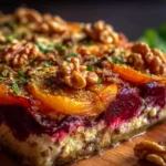 Mediterranean Layered Beet, Sweet Potato & Feta Gratin with Walnuts 🧀🌿