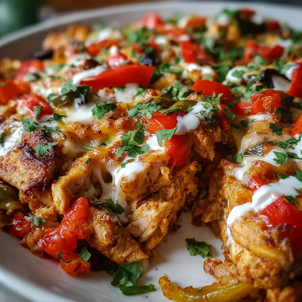 Protein Fajita Chicken Cottage Cheese Bake