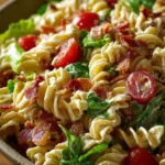 BLT Pasta Salad with Turkey Bacon