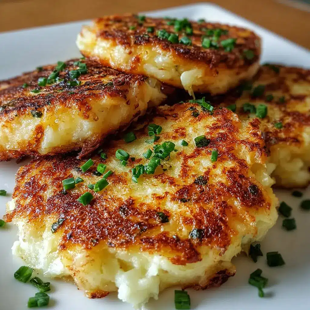 Onion and Cheddar Mashed Potato Cakes