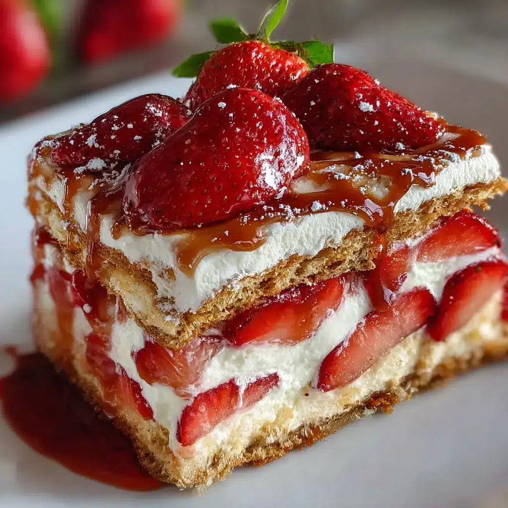 Strawberry Eclair Cake