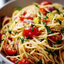 Spaghetti Salad Bliss: Easy Recipe with Turkey Bacon and Chicken Ham