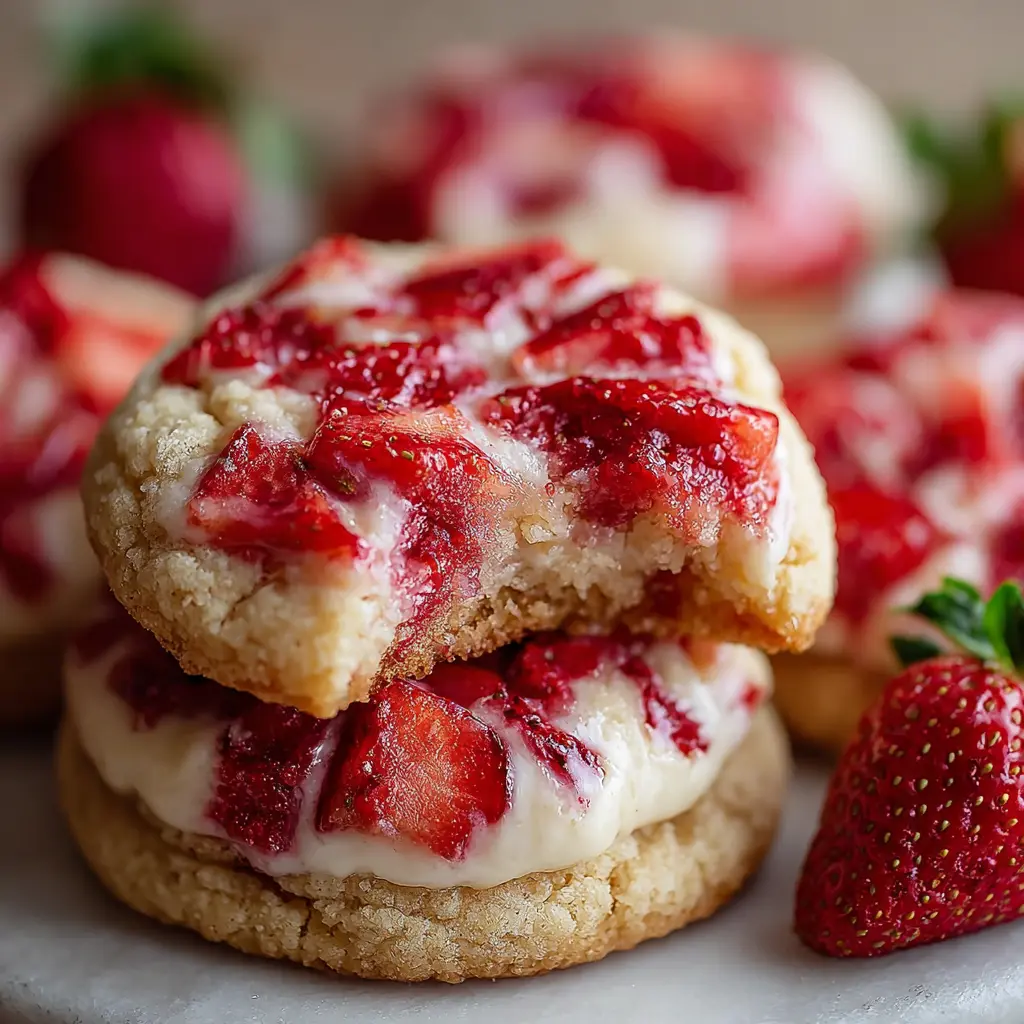 Strawberry Cheesecake Cookies