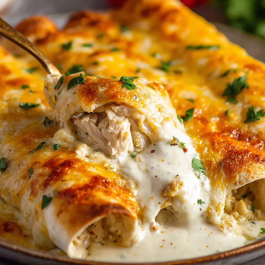 White Chicken Enchiladas