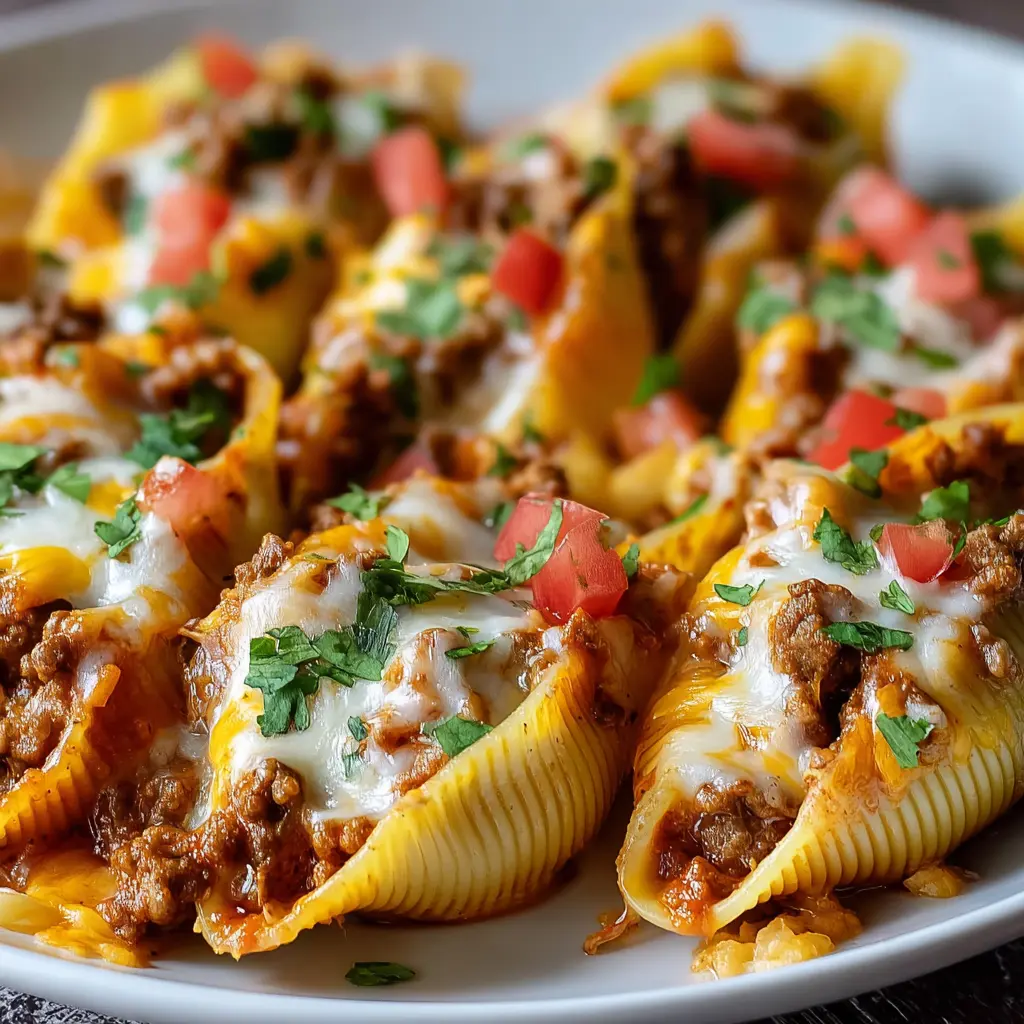 Cheesy Taco Stuffed Shells