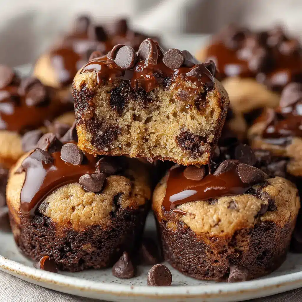 Chocolate Chip Cookie Dough Brownie Bites