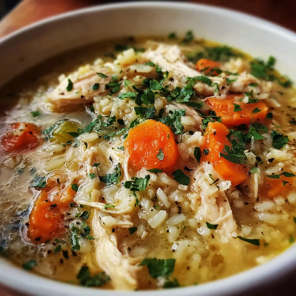 Crock Pot Chicken Rice Soup