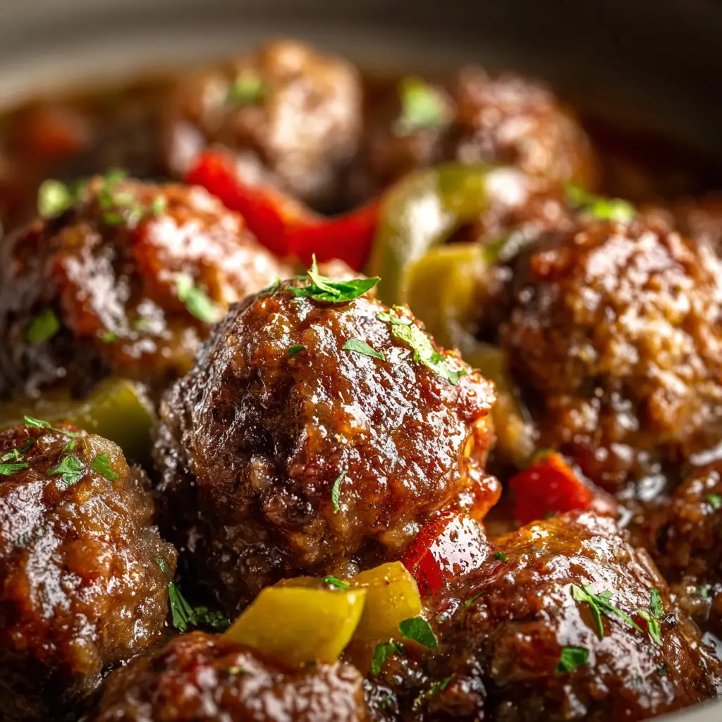 Crockpot Pepperoncini Meatballs