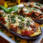 Italian Baked Stuffed Eggplant