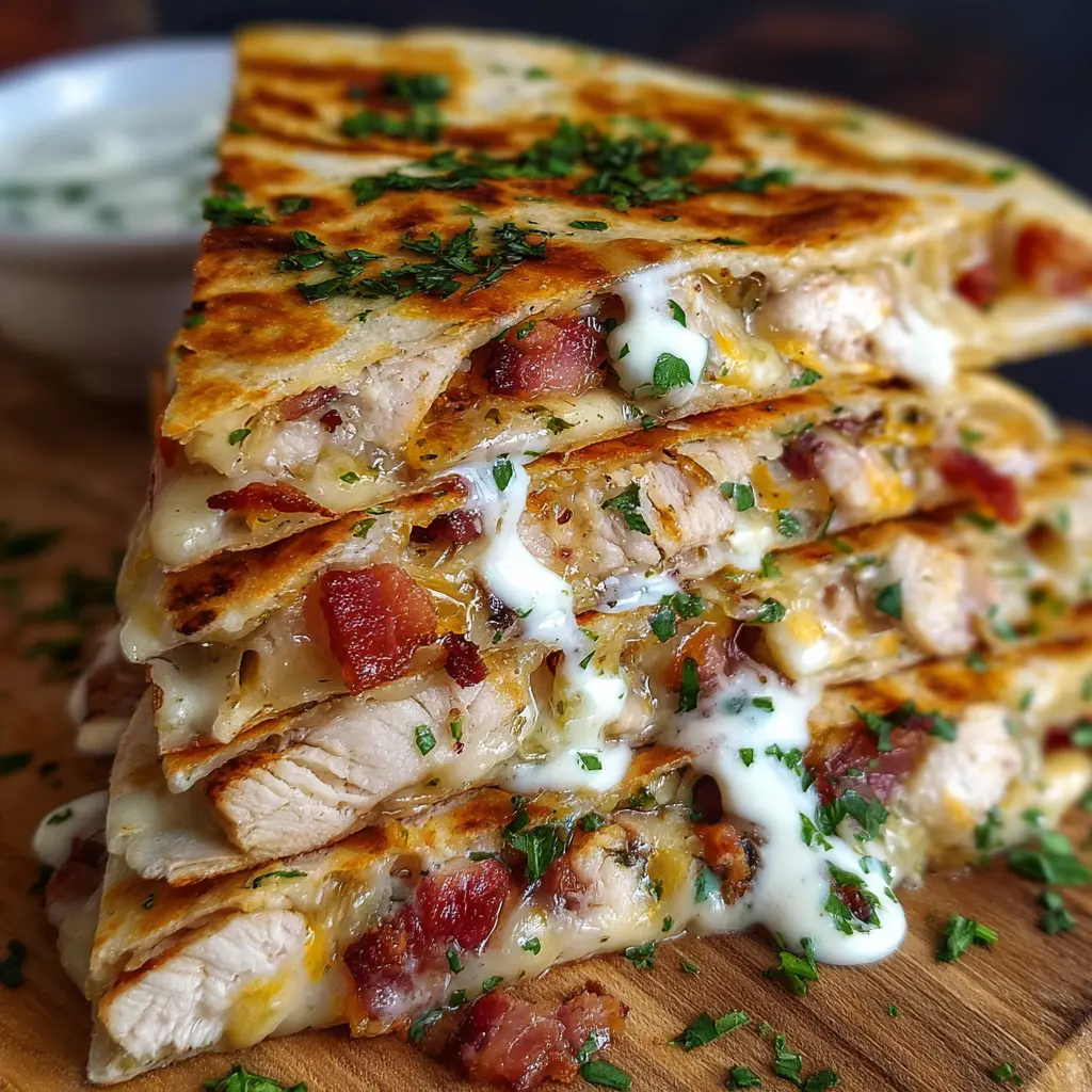 Chicken Turkey Bacon Ranch Quesadilla
