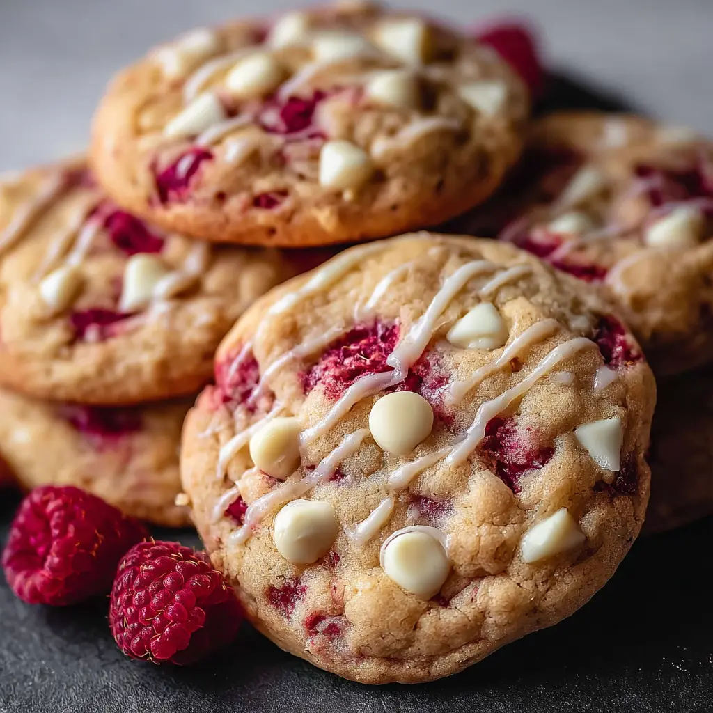 White Chocolate Raspberry Cookies
