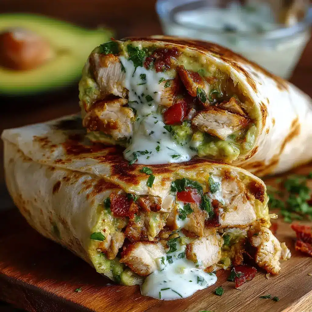 Chicken Avocado Ranch Burritos