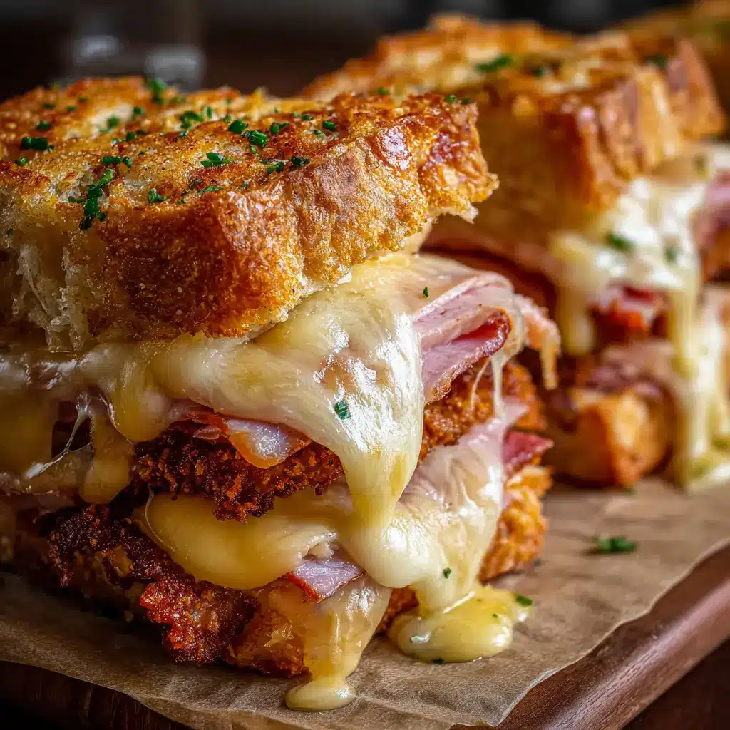 Hot Chicken Ham and Cheese Sandwiches