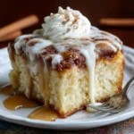 Cinnamon Roll Poke Cake