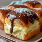 Boston Cream Pie Stuffed Hawaiian Rolls