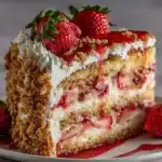 Strawberry Crunch Cake Delight