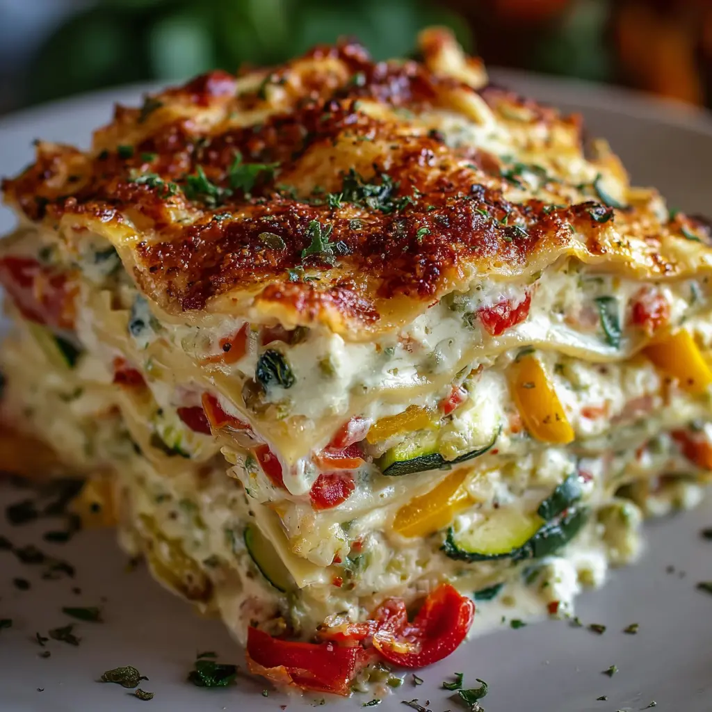 Loaded Veggie White Lasagna