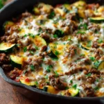 Ground Beef and Zucchini Skillet Casserole