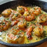 Creamy Garlic Butter Shrimp Skillet