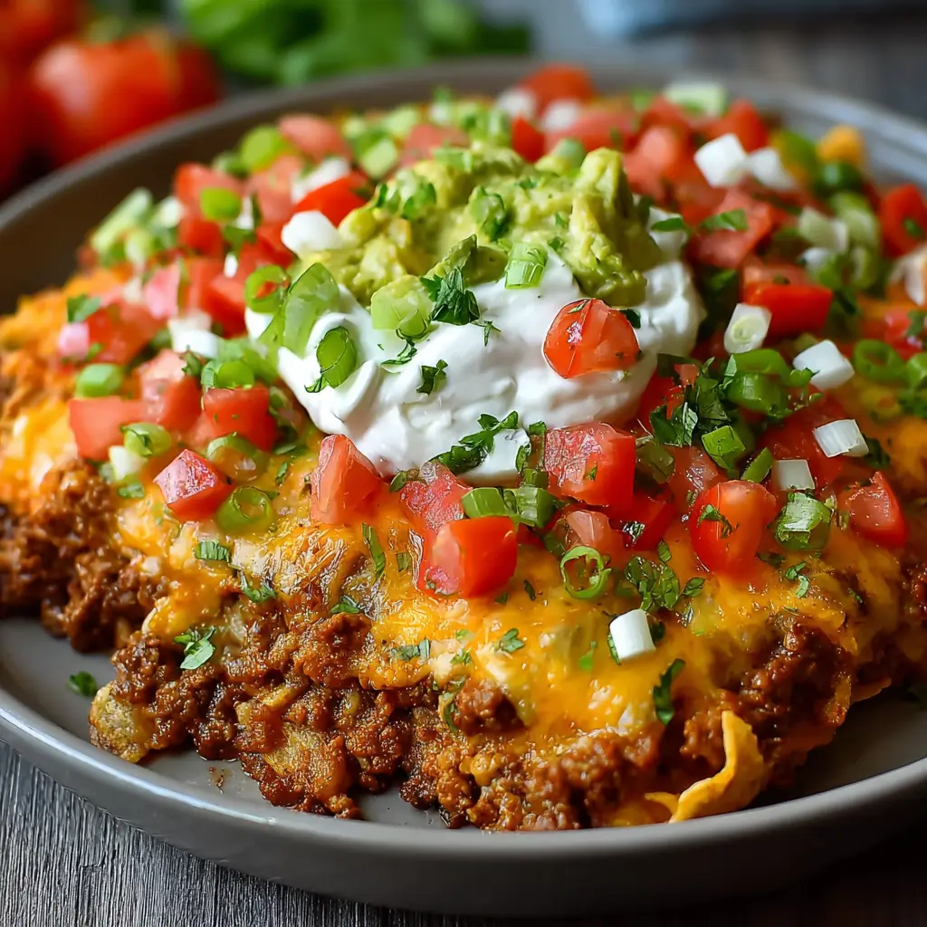 Easy Layered Taco Bake