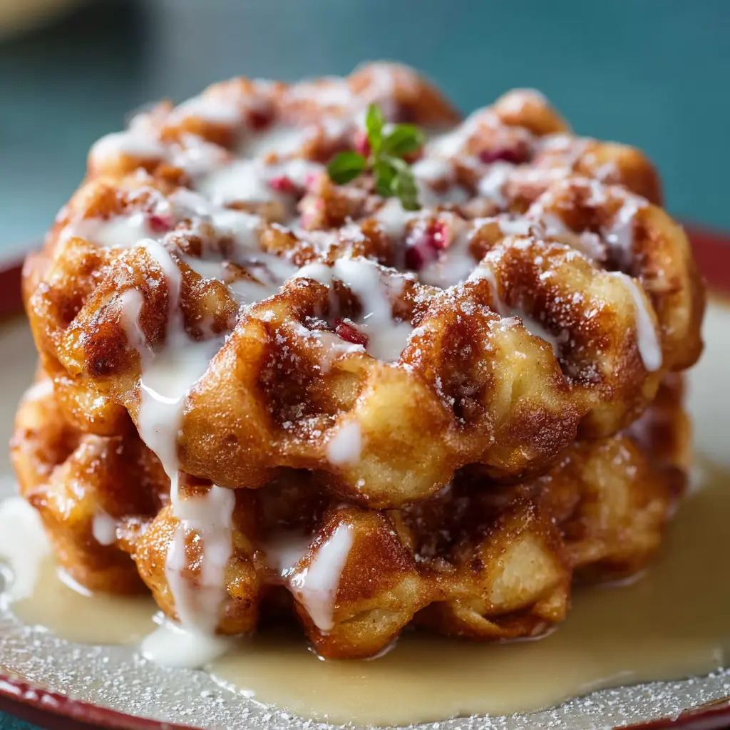 Apple Fritter Waffle Donuts