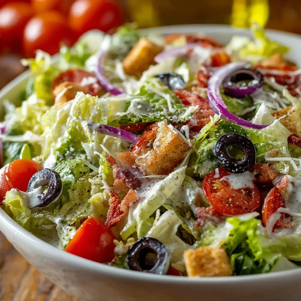 Copycat Olive Garden Salad & Dressing