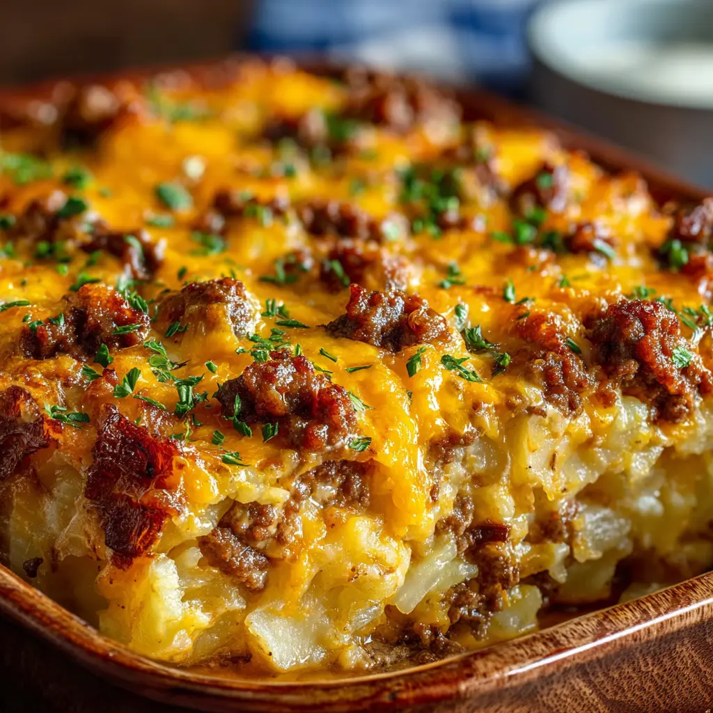 Cheesy Hamburger Potato Casserole