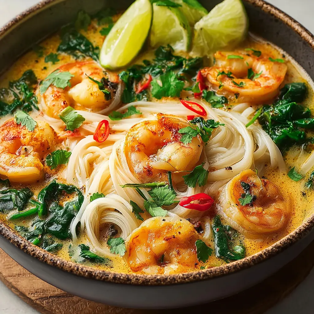 Thai Shrimp Coconut Noodle Soup