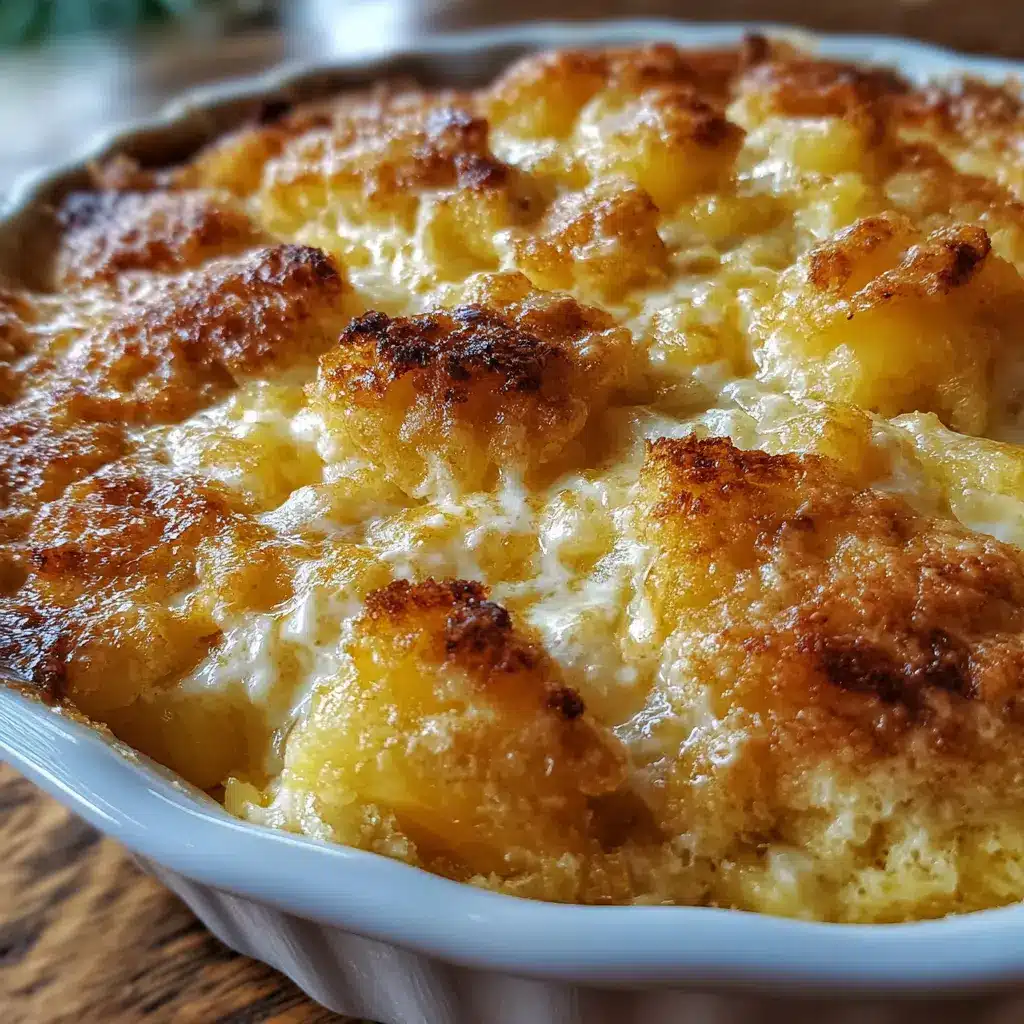 Pineapple Cream Cheese Cobbler