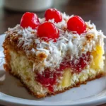 Amish Cherry Pineapple Coconut Cake