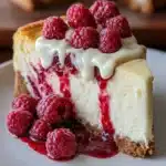 White Chocolate Raspberry Cheesecake