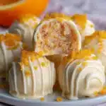 No Bake Orange Creamsicle Truffles