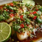 Thai Lime-Garlic Steamed Fish