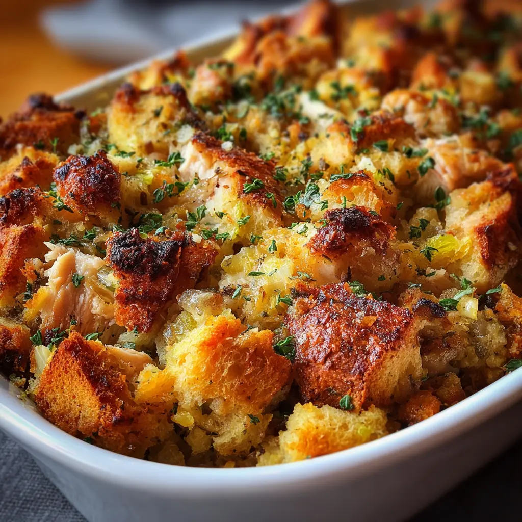 Chicken and Stuffing Casserole