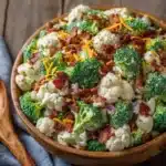 Loaded Broccoli Cauliflower Salad