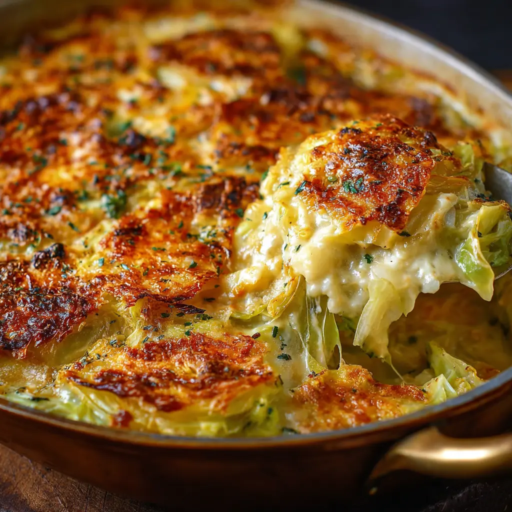 Cheesy Cabbage Gratin