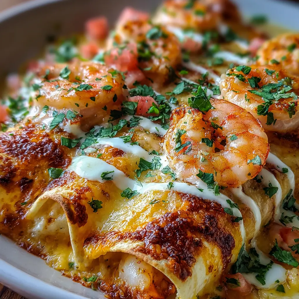 Creamy Shrimp Enchiladas Supreme