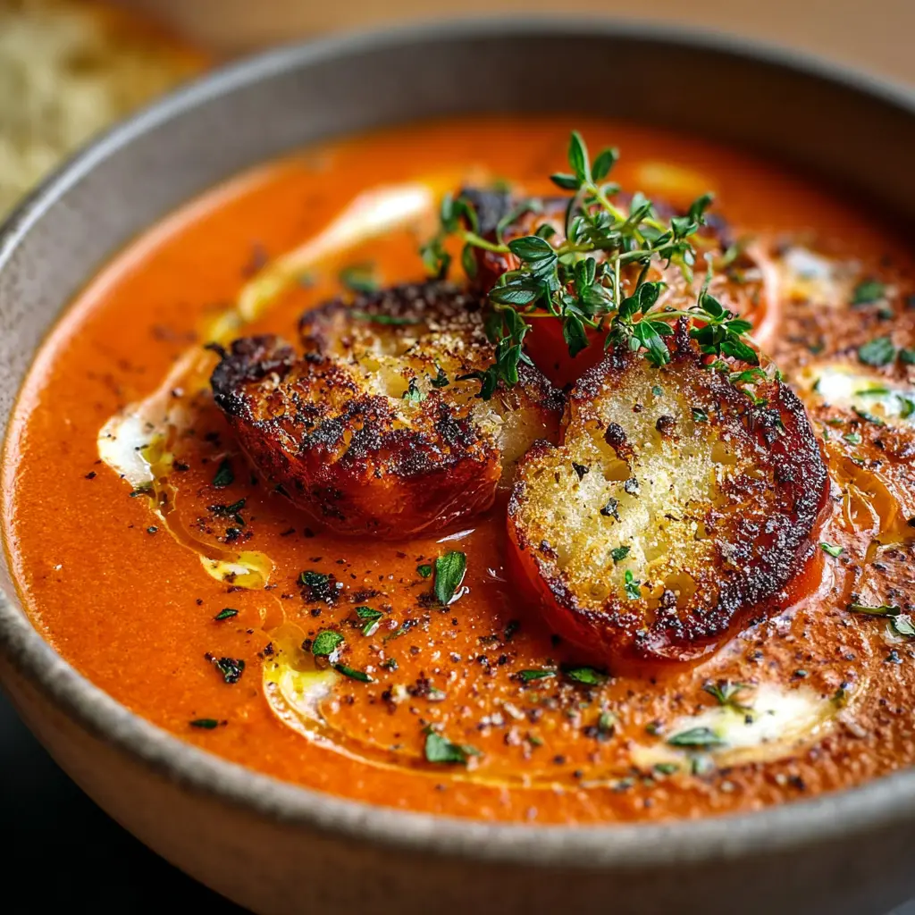 Roasted Tomato Garlic Soup