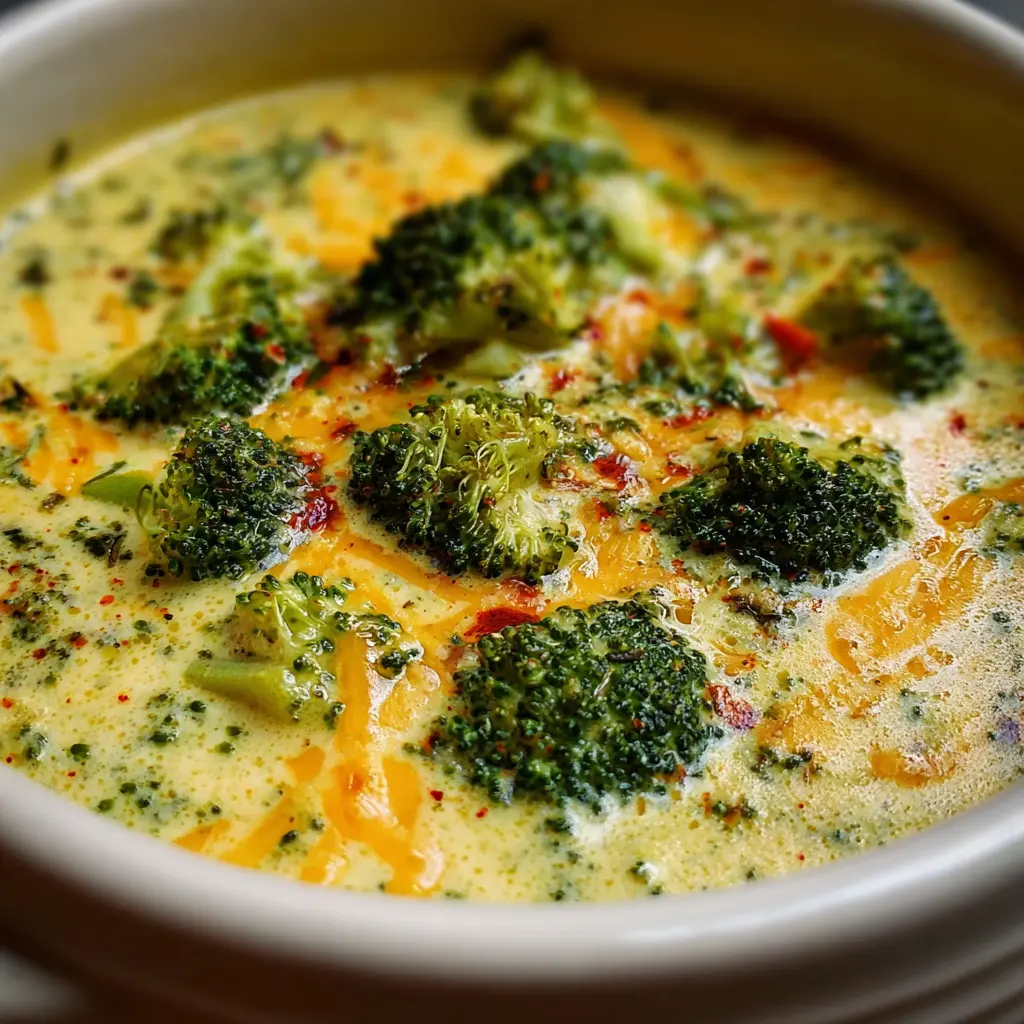 Creamy Homemade Broccoli Cheddar Soup