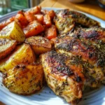 Herb Roasted Chicken & Crispy Potatoes Plate
