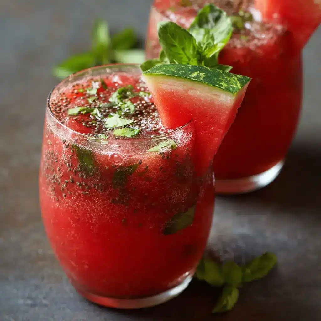 Watermelon Basil Chia Fresca