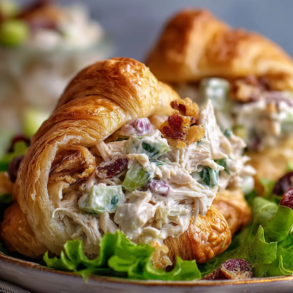 Crispy Easter Chicken Salad Crescent Rolls