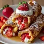 Strawberry French Toast Roll-Ups