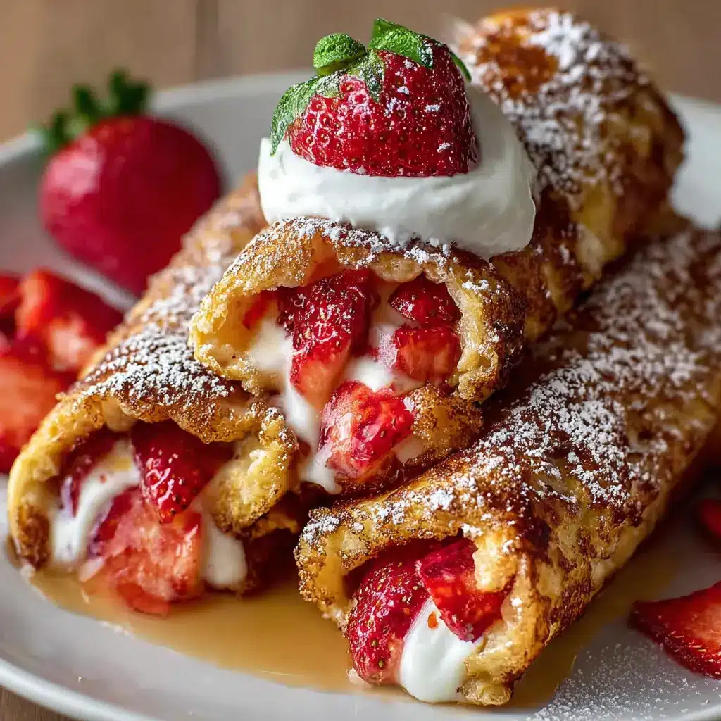 Strawberry French Toast Roll-Ups