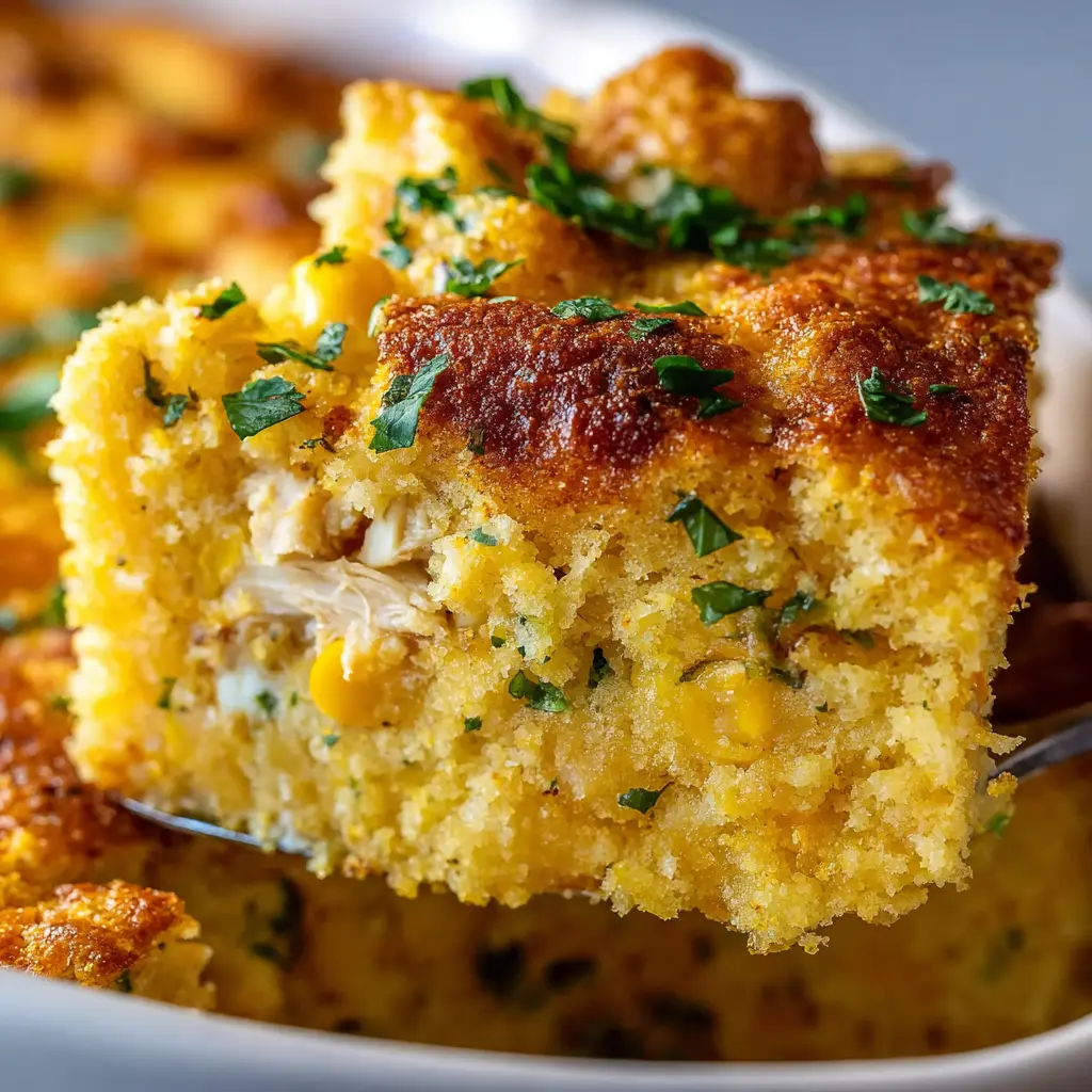 Chicken Cornbread Casserole