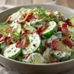Creamy Cucumber Turkey Bacon Salad