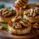 Honey-Drizzled Walnut & Apple Rounds