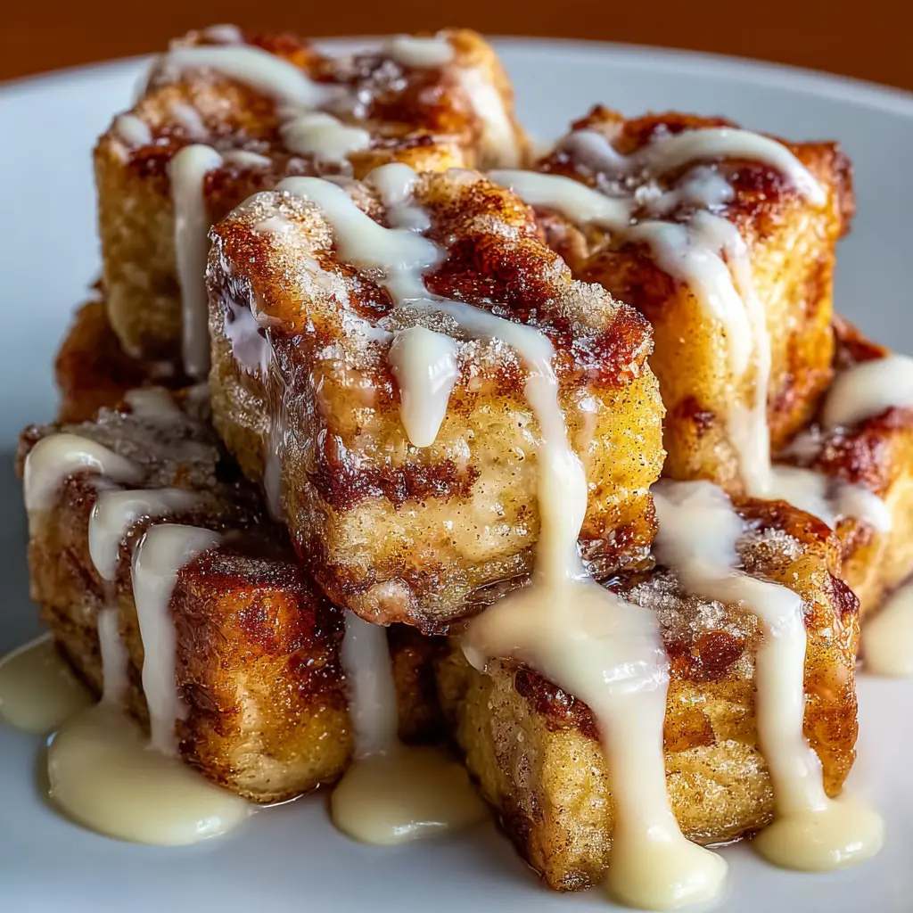 Cinnamon Roll French Toast Bites